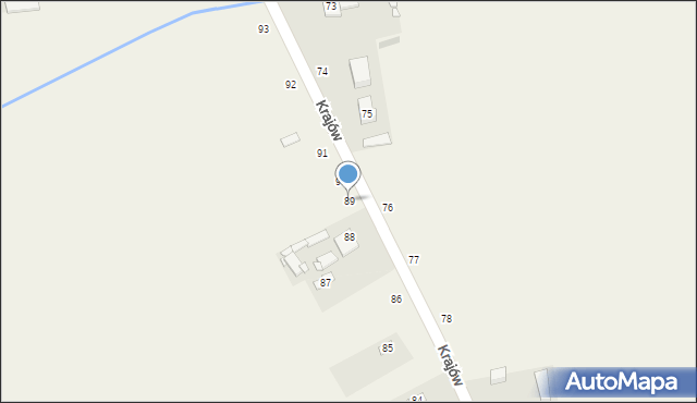 Krajów, Krajów, 89, mapa Krajów