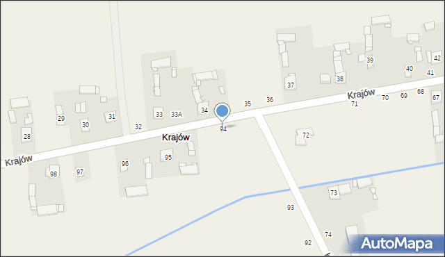 Krajów, Krajów, 94, mapa Krajów