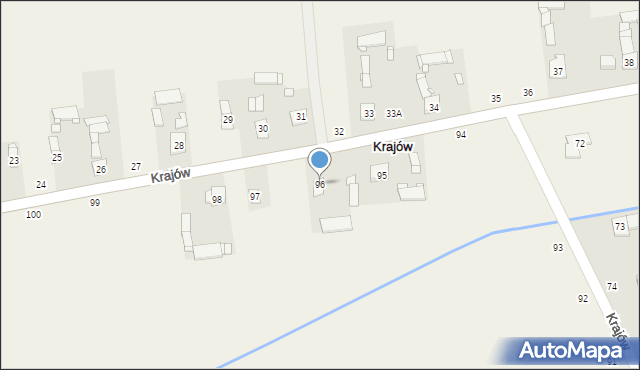 Krajów, Krajów, 96, mapa Krajów