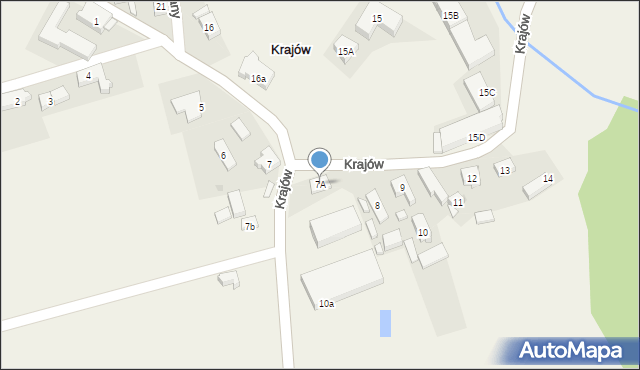 Krajów, Krajów, 7A, mapa Krajów