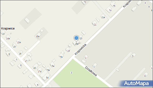 Krajowice, Krajowice, 19a, mapa Krajowice
