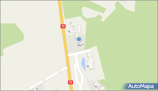 Krajowice, Krajowice, 55a, mapa Krajowice