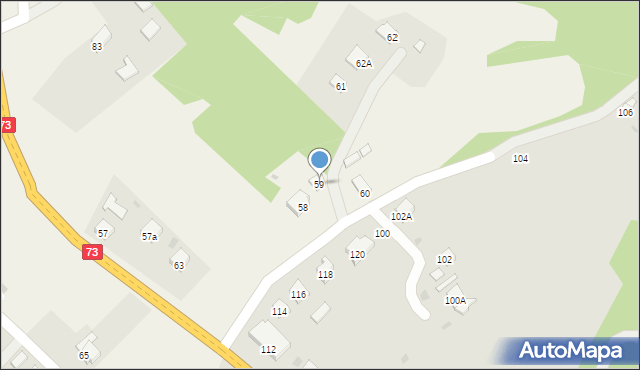 Krajowice, Krajowice, 59, mapa Krajowice
