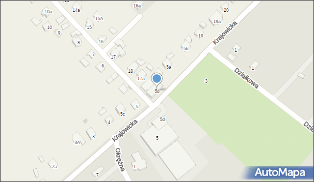 Krajowice, Krajowice, 5d, mapa Krajowice