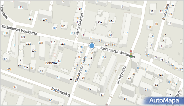 Kraków, Kronikarza Galla, 2, mapa Krakowa