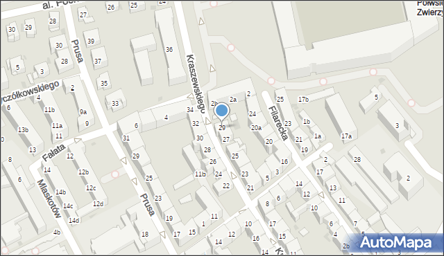 Kraków, Kraszewskiego Józefa Ignacego, 29, mapa Krakowa