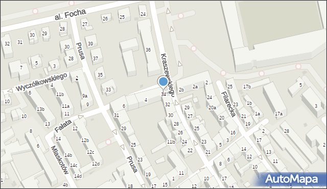 Kraków, Kraszewskiego Józefa Ignacego, 34, mapa Krakowa