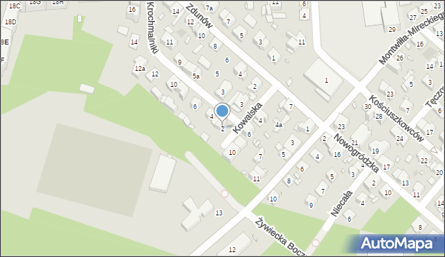 Kraków, Krochmalniki, 2, mapa Krakowa