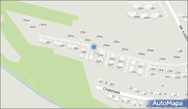 Kraków, Króla Władysława Łokietka, 156, mapa Krakowa