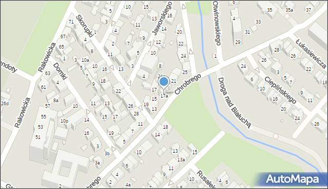 Kraków, Króla Bolesława Chrobrego, 17a, mapa Krakowa