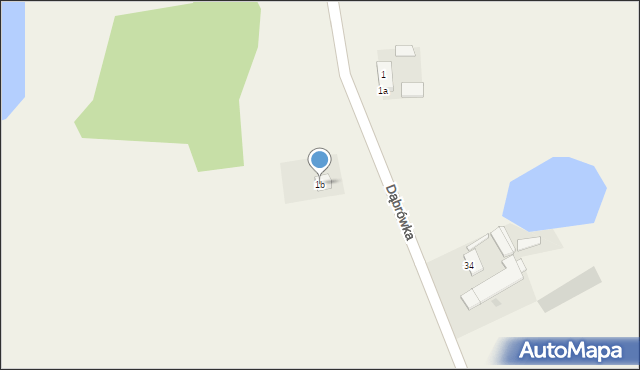 Krakówek, Krakówek, 1b, mapa Krakówek