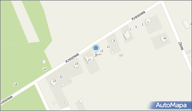 Krakowiany, Kresowa, 15, mapa Krakowiany