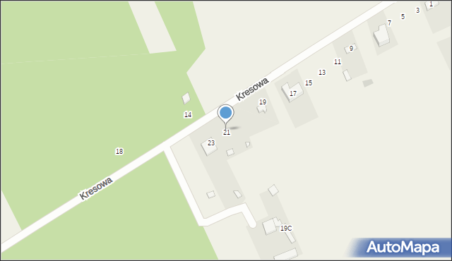 Krakowiany, Kresowa, 21, mapa Krakowiany