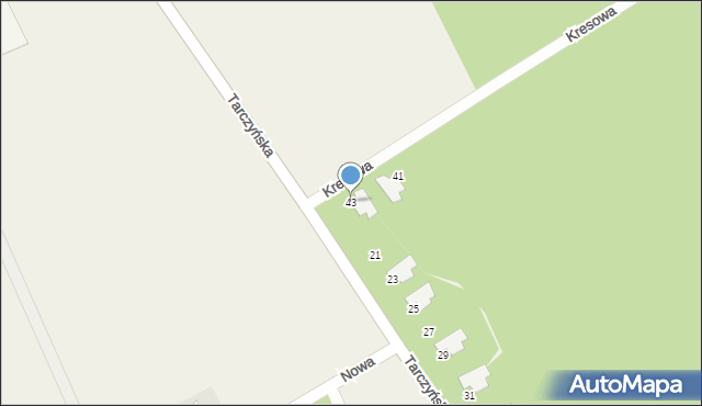 Krakowiany, Kresowa, 43, mapa Krakowiany