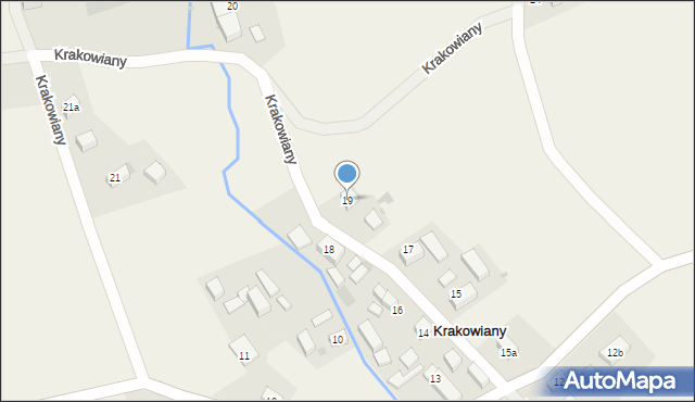 Krakowiany, Krakowiany, 19, mapa Krakowiany