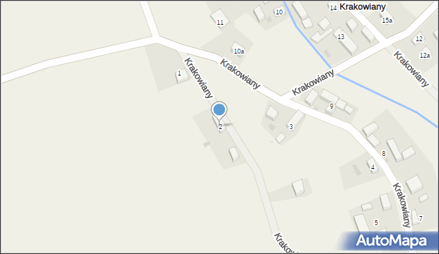 Krakowiany, Krakowiany, 2, mapa Krakowiany