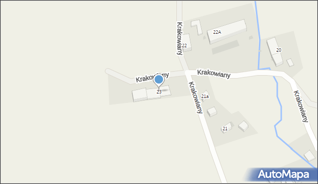 Krakowiany, Krakowiany, 23, mapa Krakowiany