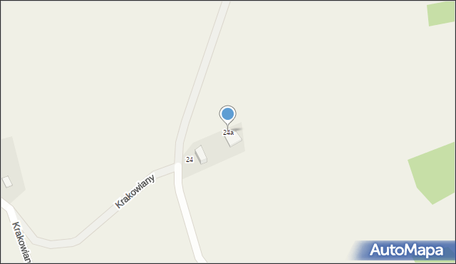 Krakowiany, Krakowiany, 24a, mapa Krakowiany