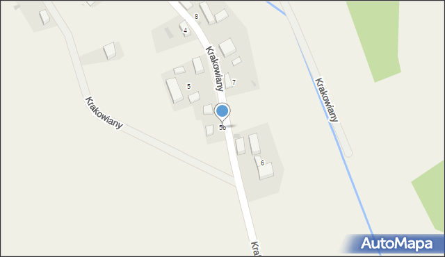 Krakowiany, Krakowiany, 5b, mapa Krakowiany