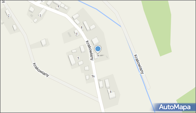 Krakowiany, Krakowiany, 7, mapa Krakowiany