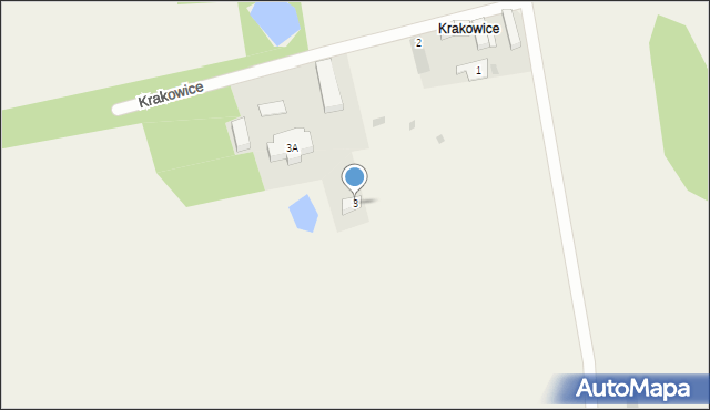 Krakowice, Krakowice, 3, mapa Krakowice