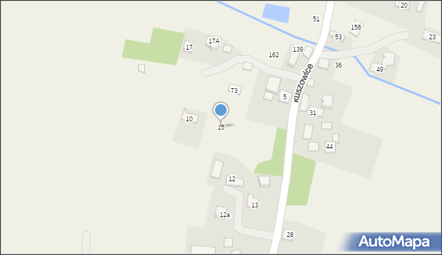 Krakuszowice, Krakuszowice, 15, mapa Krakuszowice