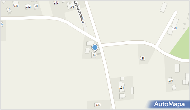 Krakuszowice, Krakuszowice, 60, mapa Krakuszowice