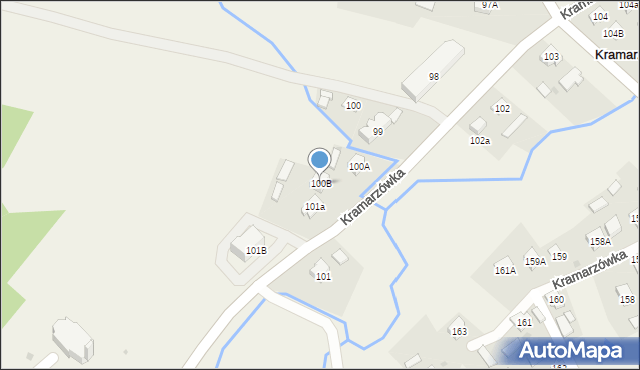 Kramarzówka, Kramarzówka, 100B, mapa Kramarzówka