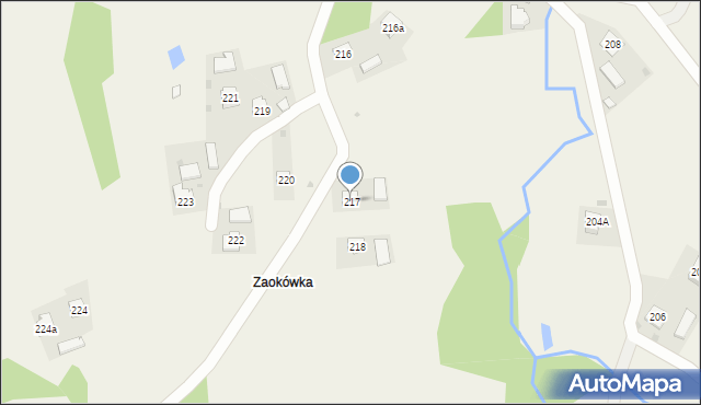 Kramarzówka, Kramarzówka, 217, mapa Kramarzówka