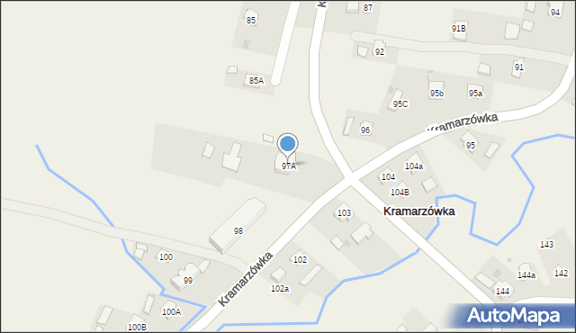 Kramarzówka, Kramarzówka, 97A, mapa Kramarzówka