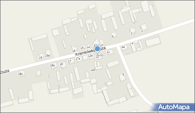 Kramkówka Duża, Kramkówka Duża, 12, mapa Kramkówka Duża
