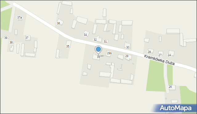 Kramkówka Duża, Kramkówka Duża, 33, mapa Kramkówka Duża