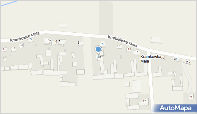 Kramkówka Mała, Kramkówka Mała, 10a, mapa Kramkówka Mała