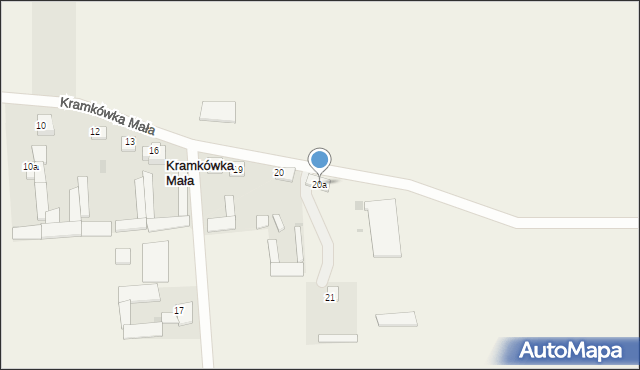 Kramkówka Mała, Kramkówka Mała, 20a, mapa Kramkówka Mała