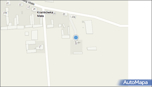 Kramkówka Mała, Kramkówka Mała, 21, mapa Kramkówka Mała