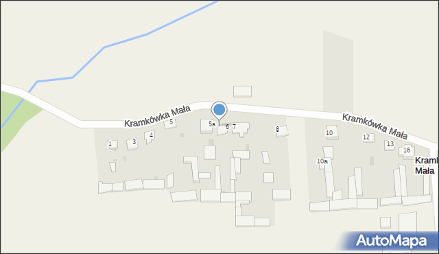 Kramkówka Mała, Kramkówka Mała, 6a, mapa Kramkówka Mała