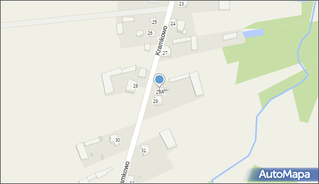 Kramkowo, Kramkowo, 29A, mapa Kramkowo