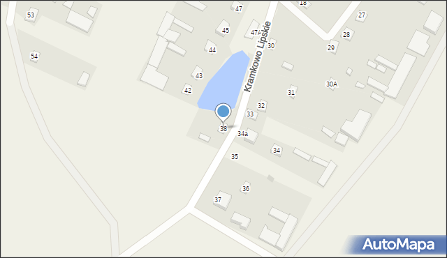 Kramkowo Lipskie, Kramkowo Lipskie, 38, mapa Kramkowo Lipskie