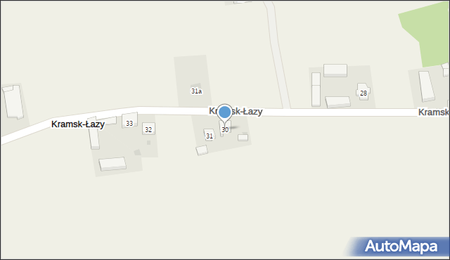 Kramsk-Łazy, Kramsk-Łazy, 30, mapa Kramsk-Łazy