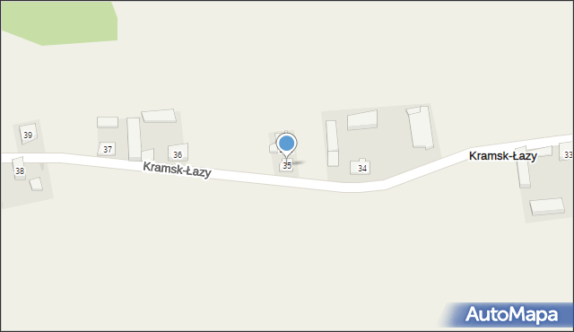 Kramsk-Łazy, Kramsk-Łazy, 35, mapa Kramsk-Łazy