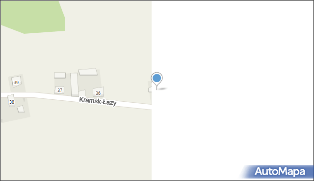 Kramsk-Łazy, Kramsk-Łazy, 35a, mapa Kramsk-Łazy