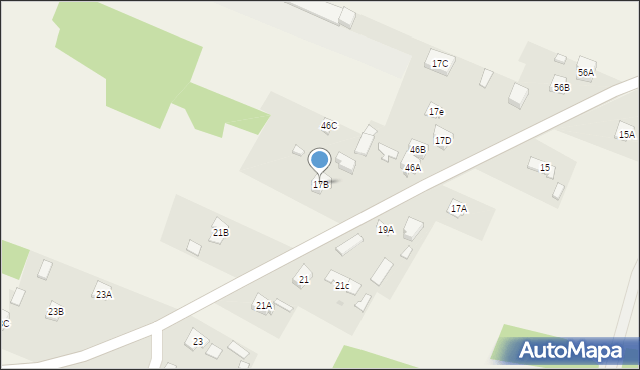 Kranów, Kranów, 17B, mapa Kranów