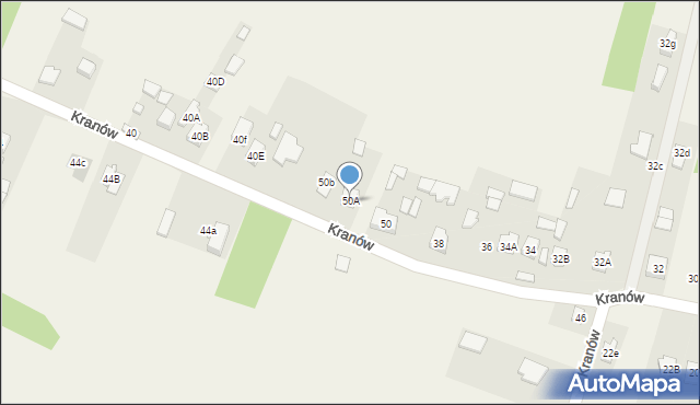 Kranów, Kranów, 50A, mapa Kranów