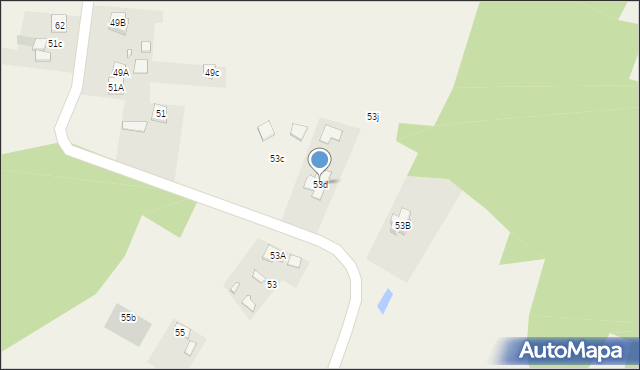 Kranów, Kranów, 53d, mapa Kranów