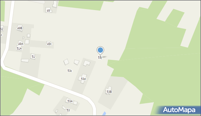 Kranów, Kranów, 53j, mapa Kranów