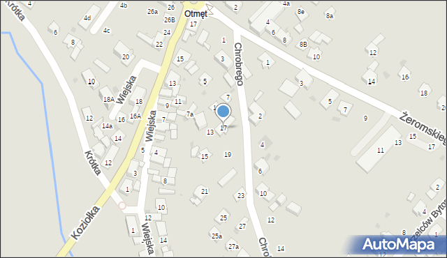 Krapkowice, Króla Bolesława Chrobrego, 17, mapa Krapkowice