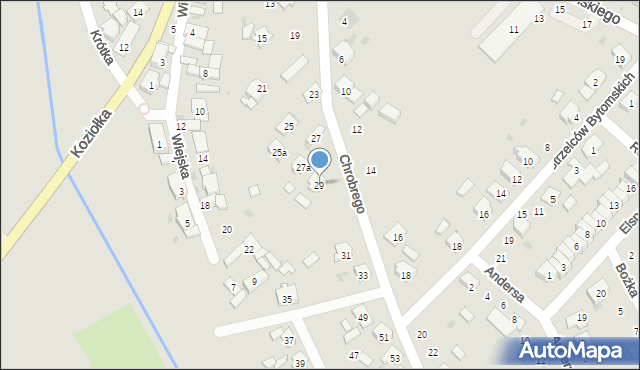 Krapkowice, Króla Bolesława Chrobrego, 29, mapa Krapkowice