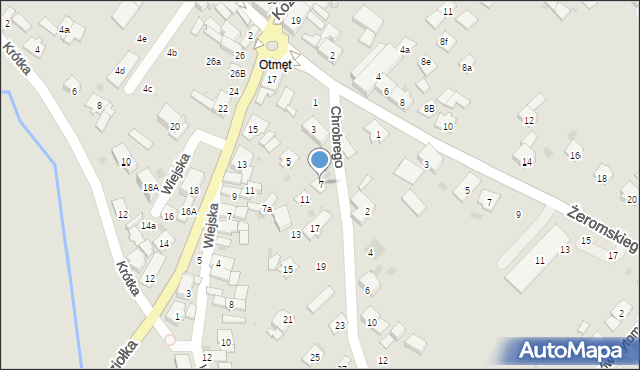 Krapkowice, Króla Bolesława Chrobrego, 7, mapa Krapkowice