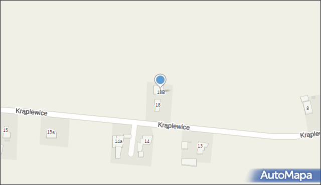 Krąplewice, Krąplewice, 18B, mapa Krąplewice