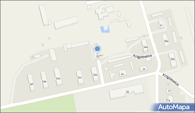 Krąplewice, Krąplewice, 1d, mapa Krąplewice